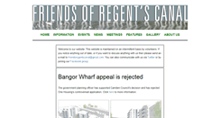 Desktop Screenshot of friendsofregentscanal.org